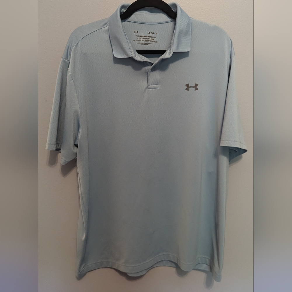 Light Blue Under Armour Golf Polo